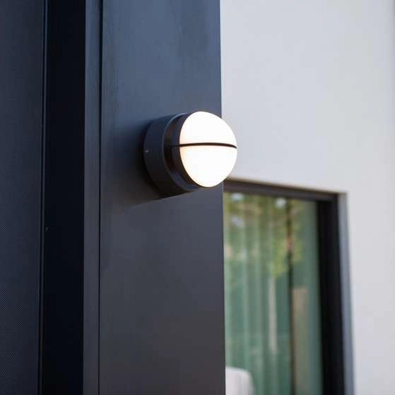 Regulowana lampa ścienna EKLIPS 5199001118 okrągła LED 13W 3000K IP54 szara