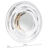 Szklana lampa ścienna Dewey DEW0750 talerz LED 6,5W 3000K chrom
