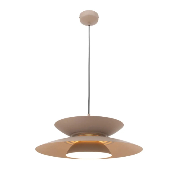 Salonowa lampa wisząca MAYUMI P0698 kaszmirowa metalowa LED 12W 3000K nad stół