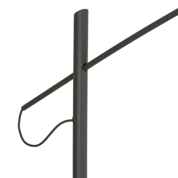 Designerska podłogowa lampa POISE 11767 do sypialni szara