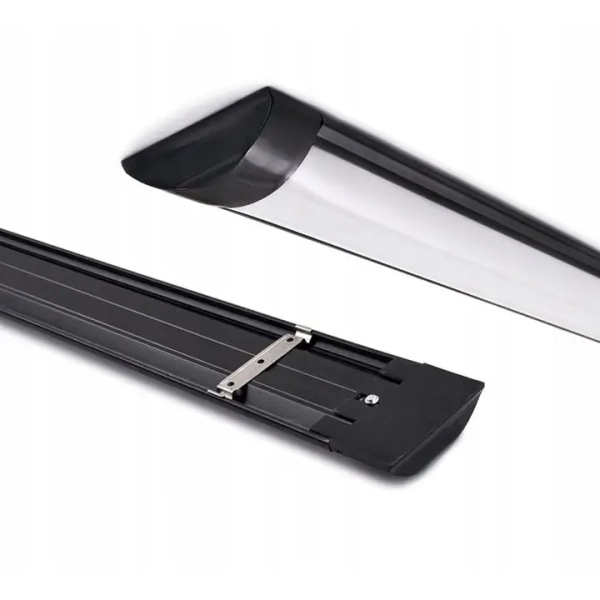 Panel natynkowy lampa podłużna czarna do garażu 120cm 36W 4000K barwa neutralna SLP2934