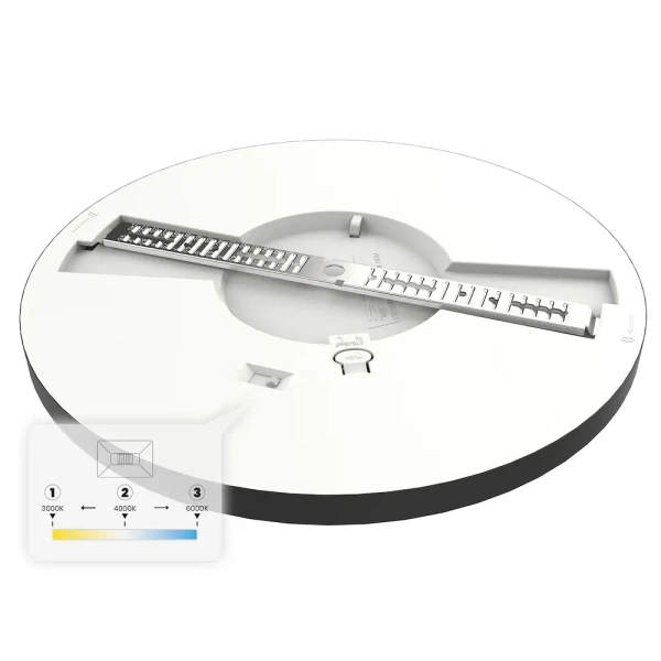 Lampa LED sufitowa do salonu Evora ML1791 LED 24W 3000-6000K czarny