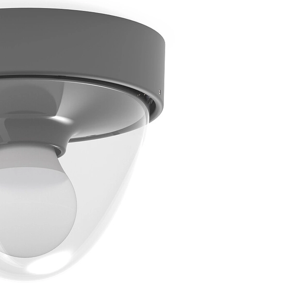 Zewnętrzna lampa nowoczesna NOOK 7965 elewacyjny plafon grafitowy