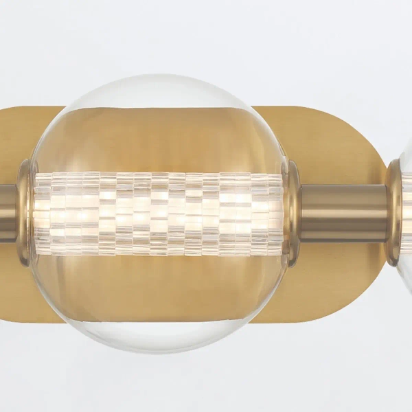 Kinkiet ścienny bubble Atomo QN-ATOMO-3W-BG LED 13W 3000K IP44 złoty