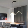 Designerska wisząca lampa Mont Blanc LWMB-90CM LED 26W 3000K czarny