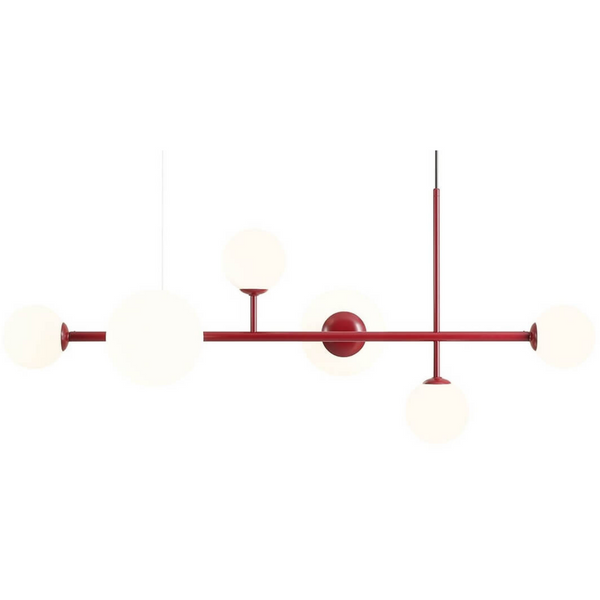 Lampa wisząca Dione 1092K15 nowoczesna balls czerwona