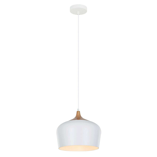 LAMPA wisząca BRITTA MDM-2681/1M W Italux metalowa OPRAWA kulisty ZWIS skandynawski biały
