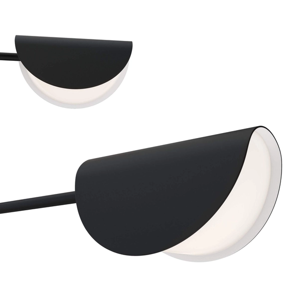 Żyrandol wiszący Mollis MOD126PL-08B do salonu czarny