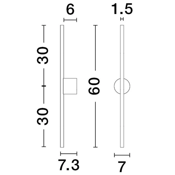 Ścienna lampa do sypialni Tunja LE43240 LED 10W 3000K loft czarna