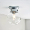 Kulista lampa sufitowa Cheswick 96138 IP44 chrom przezroczysty