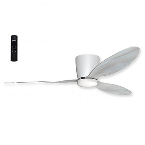 Lampa sufitowa z wentylatorem VENETI AZ4447 LED 18W 3000-5500K pilot biały