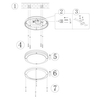 Ledowy plafon nasufitowy Kendal R62151142 RL Light 12W 3000K IP54 antracyt