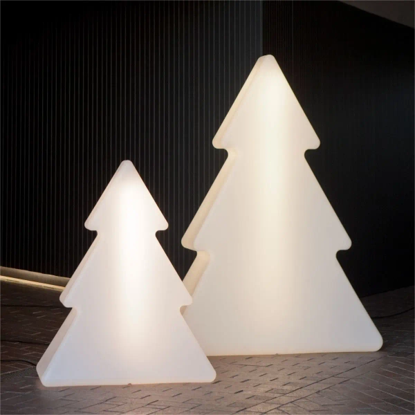 Dekoracyjna lampa stojąca PINUS 3137 LED 14W 3000-6500K choinka IP65 biała