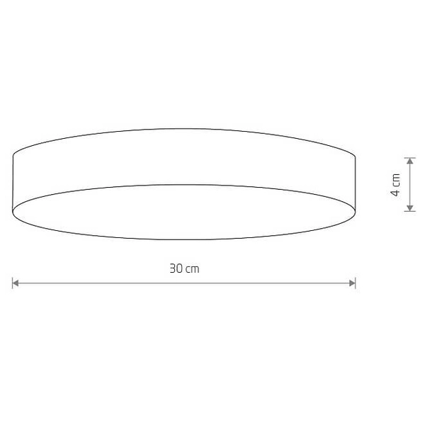 Okrągły natynkowy plafon Lid Round 10410 Nowodvorski LED 50W 3000K czarny