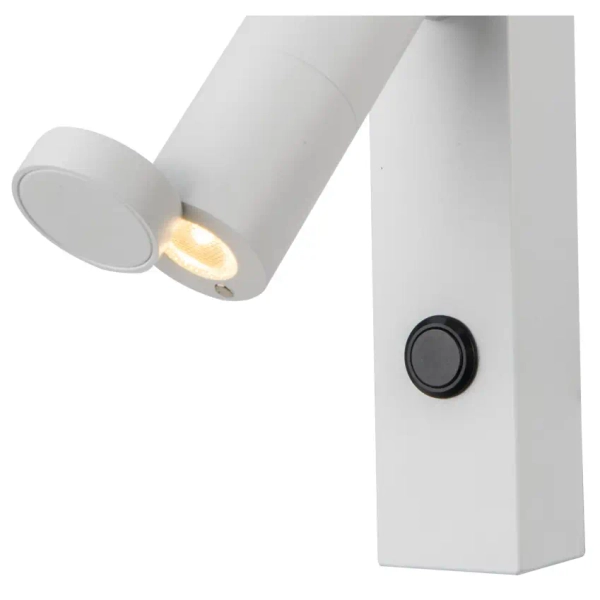 Naścienna lampa Miri LP-1507/1W WH LED 3W 3000K tuba biały