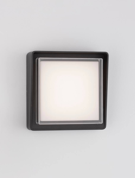Elewacyjna lampa kwadratowa PAPANTLA LE71516 LED 10W 3000K grafitowa