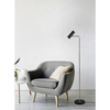 Lampa podłogowa sypialniana VANTOS DL108412400 Trio sopel czarna złota