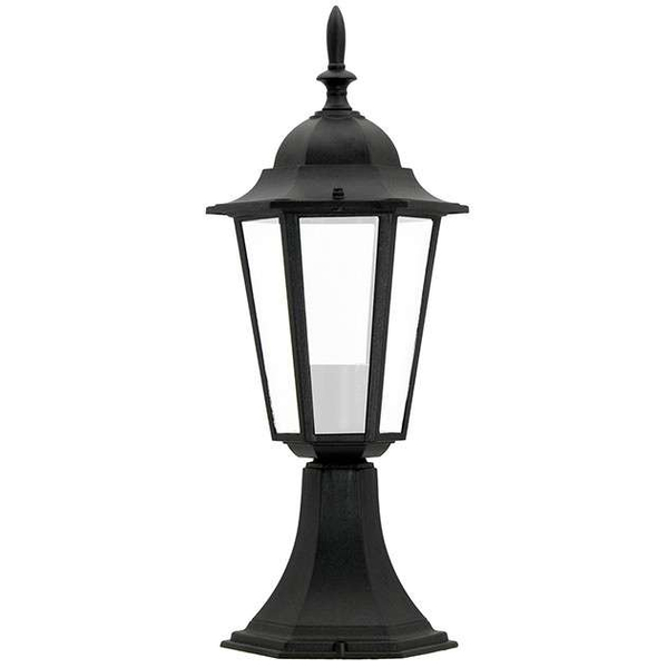 Zewnętrzna LAMPA stojąca LIGURIA 201942 Polux ogrodowa OPRAWA latarenka outdoor IP43 czarna przezroczysta