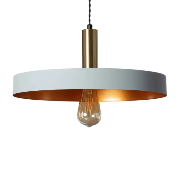 Minimalistyczna lampa wisząca Dario ABR-LWO-DARIO-S do jadalni szara