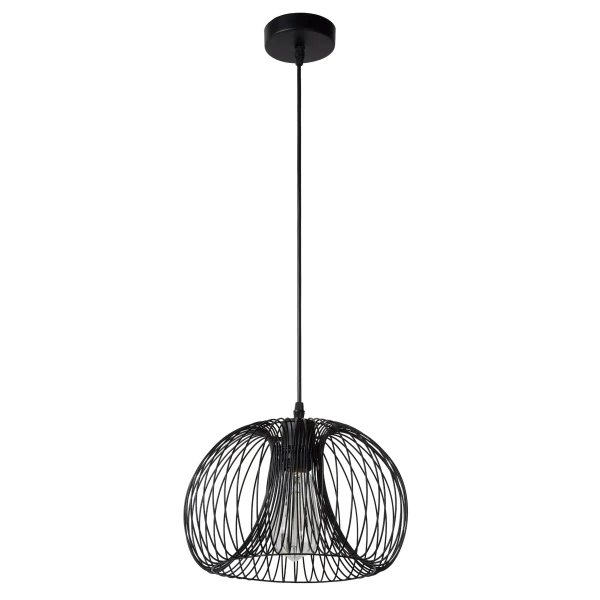 Druciana lampa wisząca VINTI 02400/30/30 Lucide metalowa loft czarna