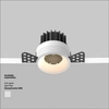 Gabinetowa lampa wpustowa Round DL058-7W3K-TRS-W Maytoni LED 7W 3000K biała