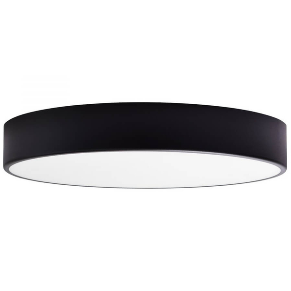 Przysufitowa lampa biurowa 137623620958 okrągła z czujnikiem ruchu czarna