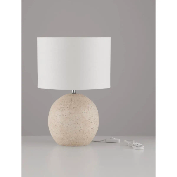 Skandynawska lampka nocna do sypialni SALONTE LE45285 beżowa