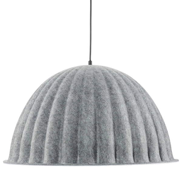 Lampa wisząca z kloszem Felt ST-10267P-S grey Step materiałowa szara
