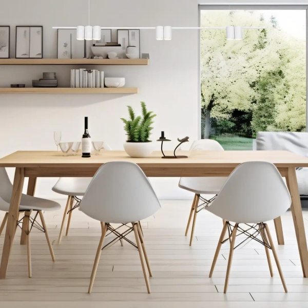 Wisząca lampa nad stół GENESIS ML0371 tubki do salonu białe