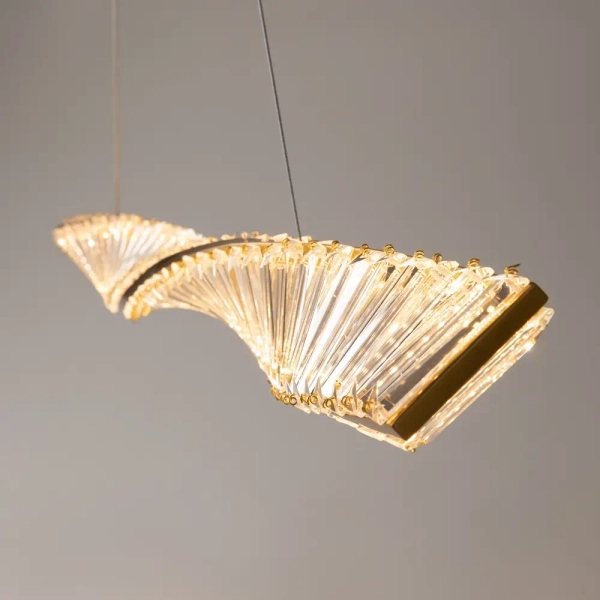 Kryształowa lampa wisząca Krone P097PL-L28BS3K LED 27W 3000K mosiądz