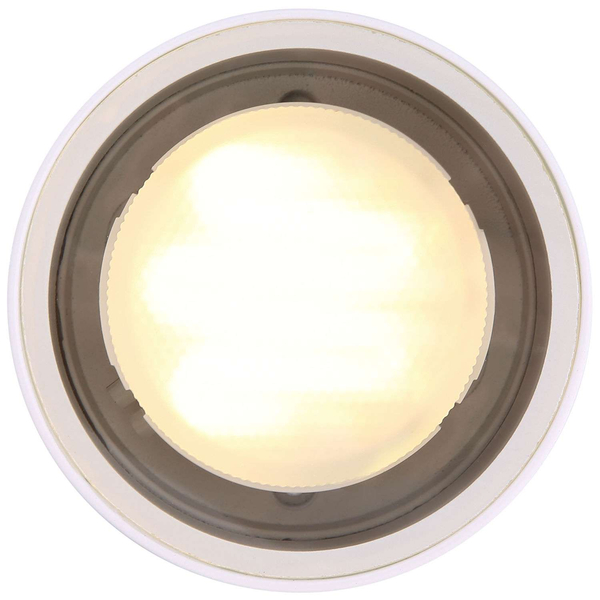 LAMPA sufitowa stropowa ALCALA 32063W Globo zewnętrzna OPRAWA tuba outdoor IP44 biała przezroczysta
