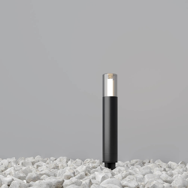 Podłużna lampa zewnętrzna słupek Glide O437FL-01GF1 wtykowy grafitowy