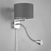 Kinkiet ścienny z abażurem HOTEL 271170211 LED 3,1W 3000K szara srebrny