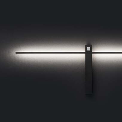 Nowoczesny kinkiet Impulse 8117 czarny LED 15W 3000K listwa