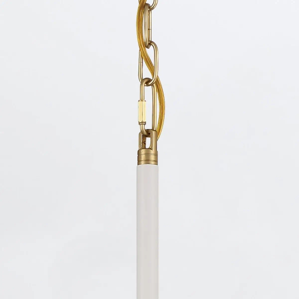 Wisząca lampa Welsh QN-WELSH-P-WHT LED 15W 3000K dyski złote białe
