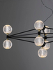 Lampa wisząca BOYA LE42738 LED 42W 3200K z funkcją ściemniania czarna