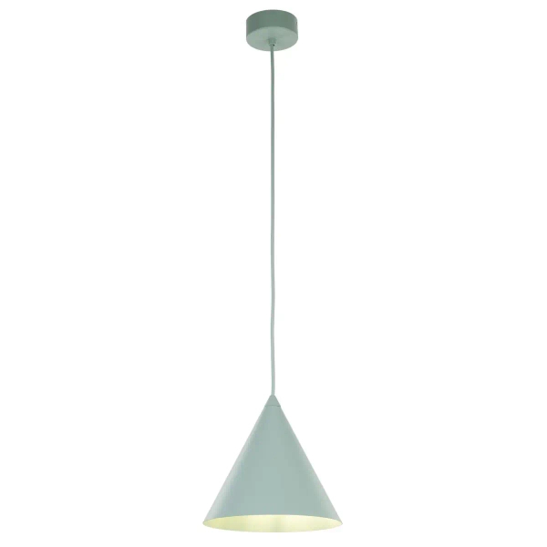Salonowa lampa wisząca CONO 10074 stożkowa miętowy