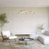 Zwisająca lampa do salonu Curve MOD156PL-L52G4K LED 42W 4000K mosiądz