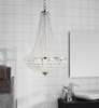 Wisząca lampa kryształowa Granso107551 pokojowa łańcuszki ip44 chrom