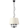 Salonowa lampa wisząca Pasteri 31-01368 Candellux abażurowa beż czarna