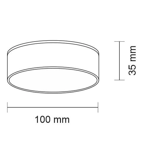 Plafon LAMPA sufitowa TOTTORI IL 8576 Shilo natynkowa OPRAWA okrągła LED 10W 4000K do łazienki IP44 biała