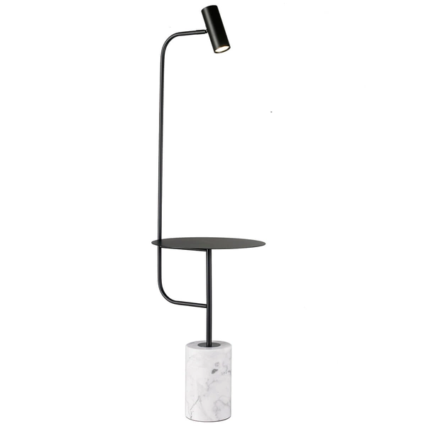 Podłogowa lampa ze stolikiem VINCENT ST-7027F black Step LED 3W 3000K czarny