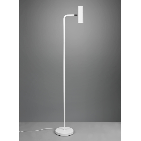 Salonowa lampa podłogowa VANTOS DL131412400 Trio regulowana tuba biała
