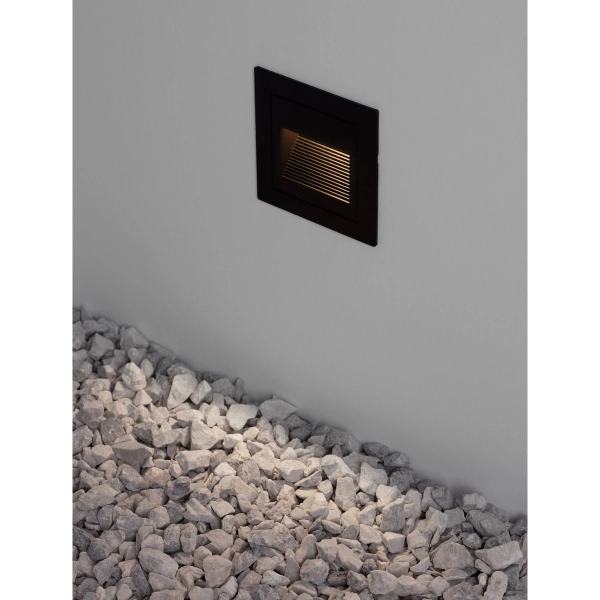 Elewacyjna lampa wpust NORVEZO LE75323 LED 3W 3000K IP65 biała czarna