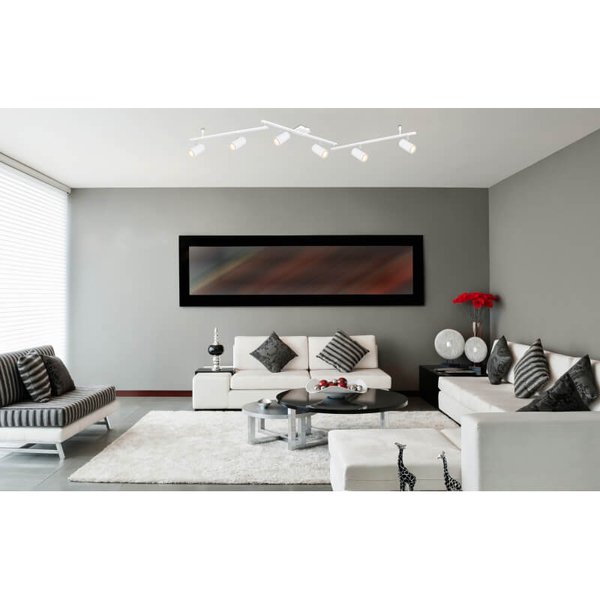 Nowoczesna sufitowa lampa Robby 57910-6W tubki regulowana biały