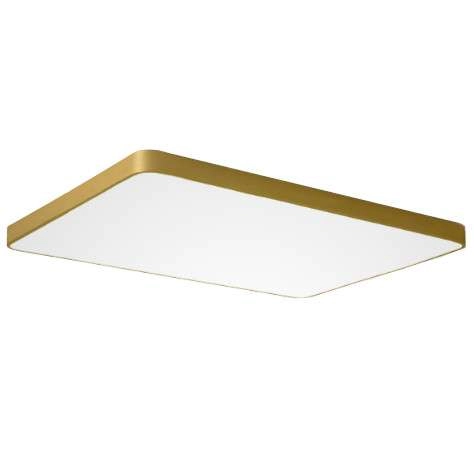 Plafon LAMPA sufitowa CGFLATLEDSQUARE COPEL kwadratowa OPRAWA metalowa LED 36W 3000K modernistyczny biały złoty