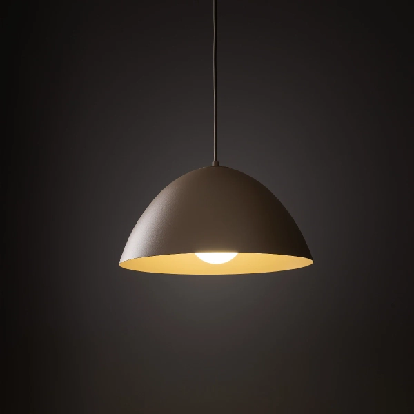 Klasyczna lampa wisząca Faro 10657 do salonu metalowy beżowy