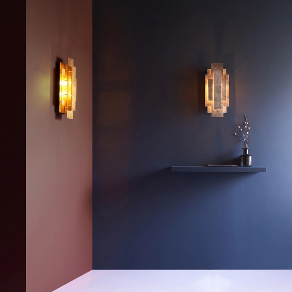 Kinkiet ścienny L&-190452 Light& minimalistyczny przecierany złoty OUTLET