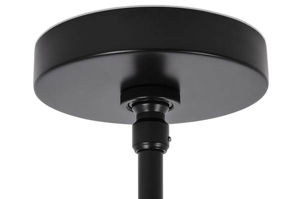 Wisząca lampa modernistyczna PLANETARIO czarna przydymiona