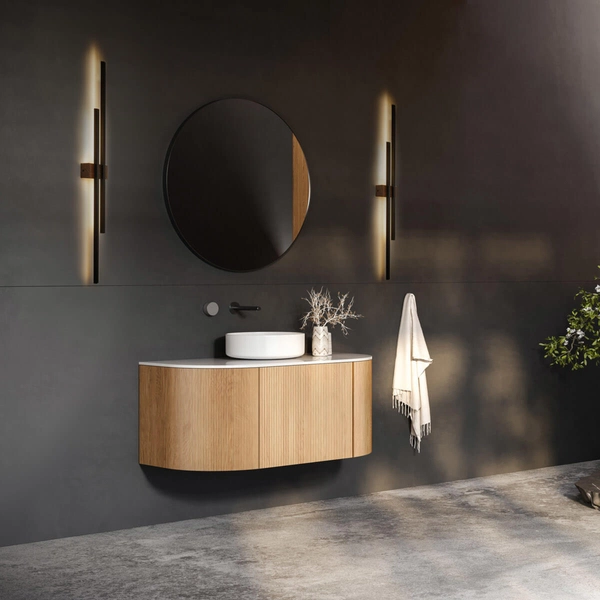 Kinkiet naścienny Flash 6416 LED 24W 3000K drewniany czarny